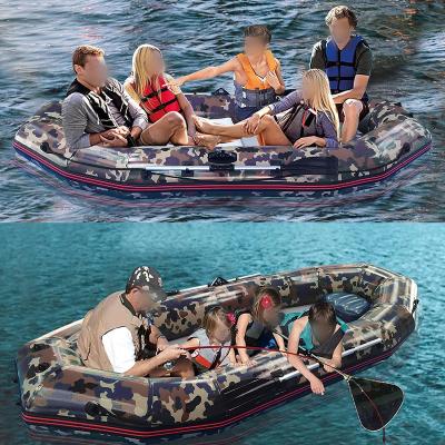 China Safe High Quality 4-5 Person 1100pounds Fishing Tender Rafting Inflatable Fishing Boat for sale