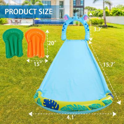 China 2022 UV Resistant Commercial Slide Adult Kids Slide Cheap Inflatable Water Slide With Pool For Kids And Adult for sale