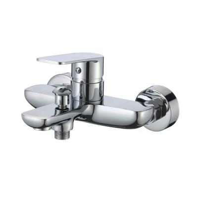 China Without Slide Bar B0025-B Bath Shower Mixer Tap Single Shower, Hot And Cold Wall Mounted Brass Single Lever Handle Bath Mixer Tap for sale