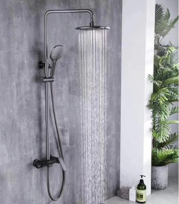 China With 2020 Sanitary Sliding Bar G675 Quality Bathroom Shower Column Rain Shower Set for sale