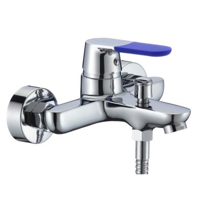 China Without Slide Bar Sanitary Ware Wall Mounted Single Handle Zinc Bath Faucet Shower Water Mixer B0074-B China for sale