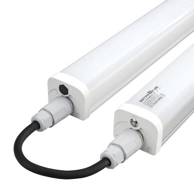 China Desk 60cm 120cm 150cm led triproof tube linkable high efficiency 160lm/w led tri-proof lamp 18w 30w 50w led triproof light for sale