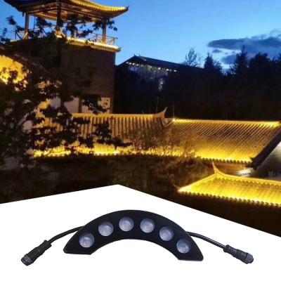 China Commercial Use Stable Lighting Curve Corrugated Tile Roof Crescent Light 10w Led For Landscape for sale