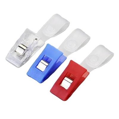 China Crocodile Friendly Plastic Badge Clips For ID Name Card Badge Holders, Plastic ID Badge Clip With PP Strap for sale