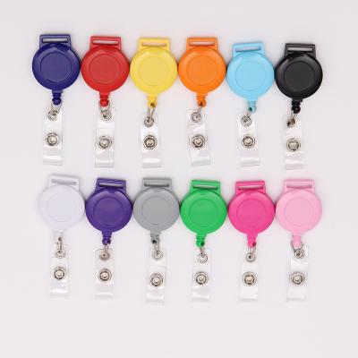 China Retractable ABS+Nylon Wire Badge Holder ID Badge Reel Clip On Card Holders for sale