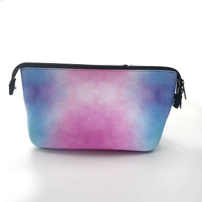 China 2021 Wholesale Waterproof Makeup Bag Eco-friendly Custom Neoprene Travel Make Up Bag Beauty Zipper OEM Cosmetic Bags For Women for sale