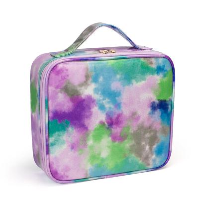 China Fashion Link Dye Makeup Bag Ins Fashion Bags Tie Dyed Pocket Cosmetic Bag for sale