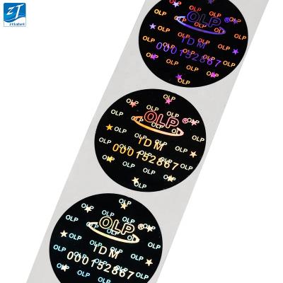 China Holographic Glossy Sticker Die Cut Hologram Original Sticker Custom Printing Labels for sale