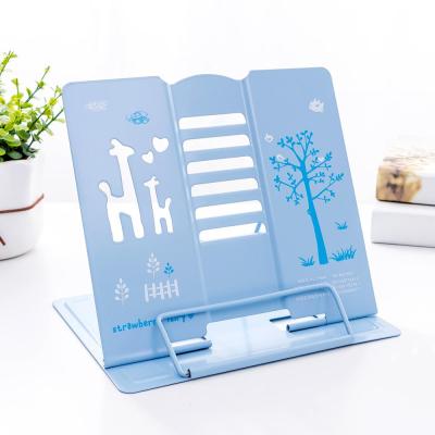 China High Quality Eco-friendly Reading Shelf Protect Sight Heavy Duty Metal Book Stand for sale