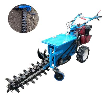 China Farms Pipe Trenching Machine Mini Trencher For Sale Tractor Chain Trenching Machine for sale