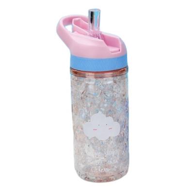 China New Design Sustainable BPA Free Trittan Carton Custom Plastic Kids Water Bottle , Non Spill Plastic Water Cups With Straw for sale