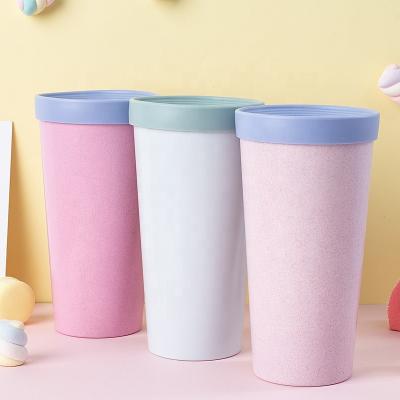 China 100% Eco Friendly Single Layer Degradable 630ml Straight Drinks Custom Plastic Coffee Cups Eco-friendly for sale