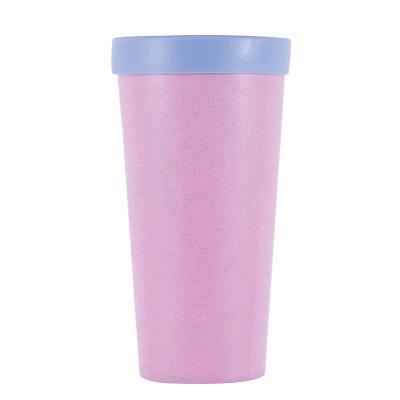 China Bestselling 630ml Sustainable Portable Environmentally Friendly Single Wall Degradable Coffee Mug With Open Lid for sale