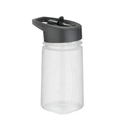 China 380ml Bpa Free Straight Body Shaker Sports Plastic Water Straw Viable Clear Bottle For School Children for sale