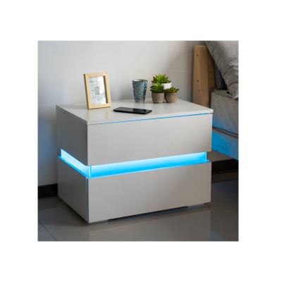 China 20 Colors Modern Luxury LED Light High Quality Home White Bedside Table Light for sale