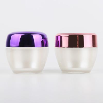 China Oval Design Cosmetic Caviar Newset Bottle Jar Cosmetic Packaging High Quality Luxury Plastic Cosmetic Jars Face Cream Acrylic Jars for sale