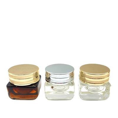 China Didectly Factory Selling Cosmetic Octagonal Round Lid Plastic Cosmetics Bottles Luxury Acrylic Cream Jar Beauty Container for sale