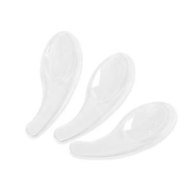 China Wholesale Acrylic Cosmetic Cream Spoon Type Small Makeup Tools Applicator Spatula Facial Cream Scoop Plastic Cosmetic Cream Spoon for sale