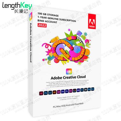 China 24/7 Adob ​​2022 online e Creative Cloud genuine original key cc 1 year subscription license all Adob ​​e Creative Cloud apps 1 year subscription for sale