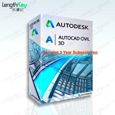 China 24/7 2024/2023/2022/2021 Autodesk Online Genuine Civil Mac/PC/Pad 3D Modeling & Civilian 3D Rendering Software 3 Year Subscription for sale