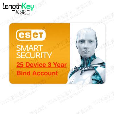 China Genuine ESET Smart Security Key 25 Premium Device 3 Antivirus Software Nod32 Antivirus ESET Security Premium Key 25 Smart Device Bind Account Privacy Protection Antivirus 3 year seize count for sale