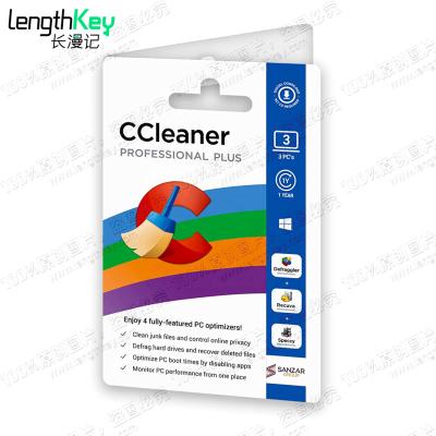 China Professional 3 Plus CCleaner Key 3 PC Professional Genuine Original Genuine Software CCleaner 1 Year License Key Computer Cleaning Optimization Professional Plus 3 Key PC 1 Year for sale