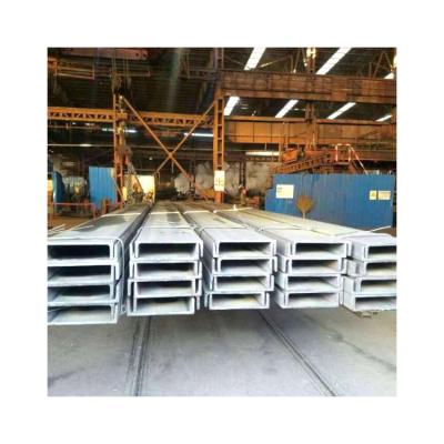 China Hot Rolled Standard Length Metal U Channel Steel Structural Steel C Construction for sale