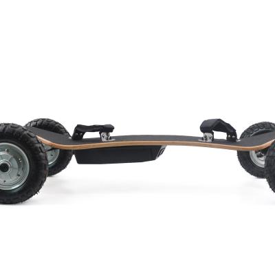 China 8 Layers Maple+2 Layers Bamboo Electric Skateboard Longboad Off Road Electric Skateboard 45kmh Electric Skateboard For Sale Double Belt Motor Off Road for sale