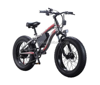 China 2018 NEW model aluminum alloy fat tire 20 inch electric bike mountain cruiser electric bicycle with CE/EN15194 approved for sale