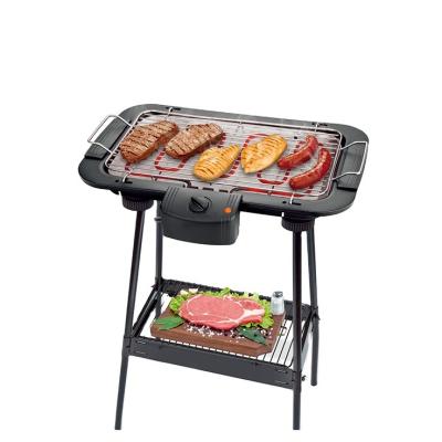 China Commercial indoor and outdoor smokeless barbecue electric tabletop grill with themostate and adjustable grill height for homeuse for sale