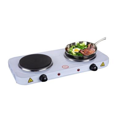 China OEM Outdoor Portable Solid Electric Hot Plate Double Burner For Cooking for sale