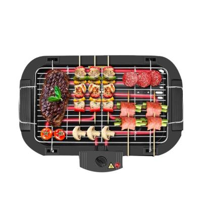 China New Wholesaler 2000W Outdoor Electric Barbecue Grill Griddle Korean Smokeless Non-stick Home Student Electric Grill for sale