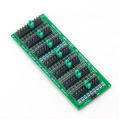 China Modern Green Panel 1R - 9999999R Resistor Panel 1R Resistor 7 Decade Programmable Resistor Module for sale