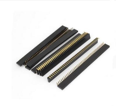 China Female Pin 2.54Mm Single Row 40 Right Angle Pitch Pitch Female PCB Header Connector 1Pc PCB Header Female Connector for sale