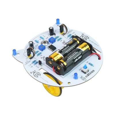 China Robotlinking Discovery Box Diy Mini Cat Tracking Robot In Paper Car Without Battery Robot Car for sale