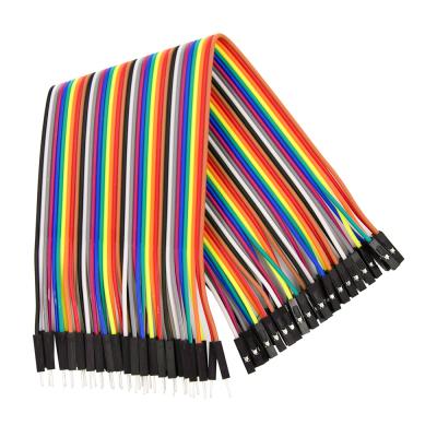 China 40pcs dupont cable jumper wire dupont line 2.54MM overhead male to female line 2.54MM for sale