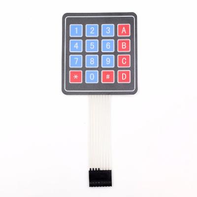 China 4*4 Matrix Membrane Switch Keypad 4*4 Matrix Keypad / Matrix Keypad Membrane Switch 16 Array Keypad For Uno KIT R3 4X4 Matrix Keypad for sale