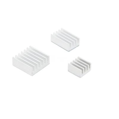 China Heatsink White 3 In 1 Heatsink Assembly Aluminum For Raspberry Pi 4B for sale