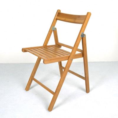 China WELLAND Home Foldable High Quality Wholesale Wooden Folding Bamboo Chair for sale