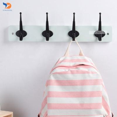 China Viable Hot Selling Light Green Wall Mounted Hanger Rack For Kids Room Home Storage for sale