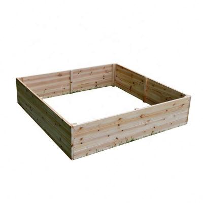 China Garden Planter Solid Wood Raised Garden Bed Kits Patio Backyard Raised Garden Planters for sale