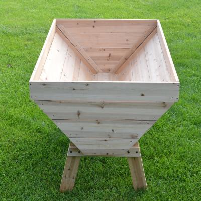 China American Style Raised Garden Wood Planting Tables Raised Bowl Container Planters for sale