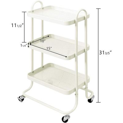 China Hot Sale Factory Direct Stocked Metal Storage Carts And Carts Kitchen Storage Cart for sale