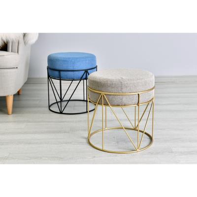 China Contemporary Hot Selling Stool Living Room Sofa Set Simple Home Decor High Quality Round Chair for sale