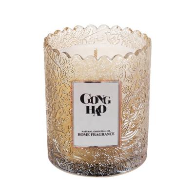 China Wholesale Eco-Friendly Luxury Handmade Soy Wax Candle Organic Aromatic Coconut Aroma Scented Candles for sale