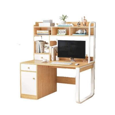 China Amazon hot selling expandable computer desk with shelf all-in-one table bedroom study desk small office desk table for sale