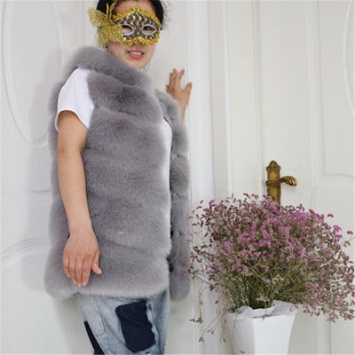 China High-grade Fox Fur Coat Winter Faux Fur Vest New Arrival Fashion Women Import Coat Breathable Warm Fur Vest Long for sale