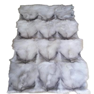 China Eco - Friendly Genuine Fall Fox Fur Plate Fox Hind Leg Fur Blanket for sale