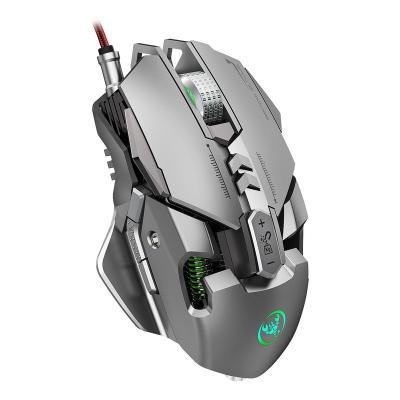 China 3D RGB Light 6400DPI Programmable 7 Buttons USB Wired Mechanical Gaming Mouse for sale