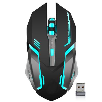 China 3D USB Rechargeable Gaming Optical Mice Colorful Backlit Wireless Mouse for sale